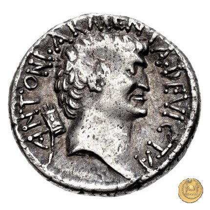 543/1 - denario M. Antonius / Cleopatra 32 a.C. (Itinerante con M. Antonius)