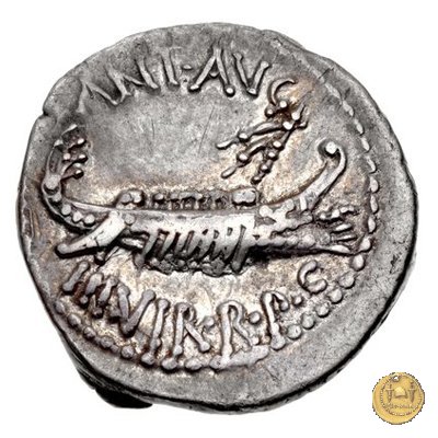 544/10 - denario LEG. XVII CLASSICAE 32-31 BC (Itinerante con M. Antonius)