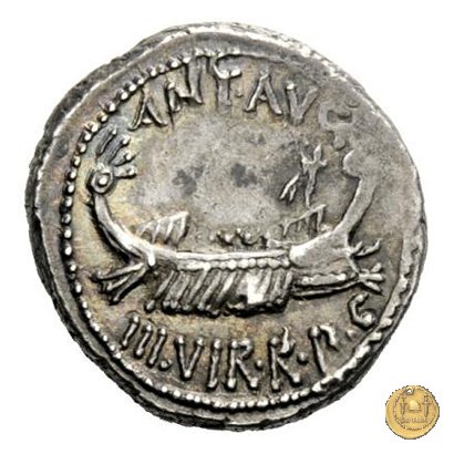 544/10 - denario LEG. XVII CLASSICAE 32-31 BC (Itinerante con M. Antonius)