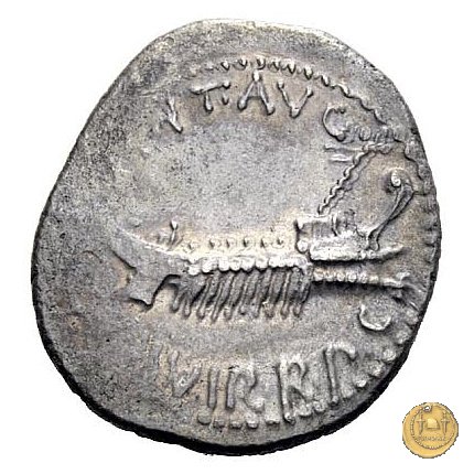 544/10 - denario LEG. XVII CLASSICAE 32-31 BC (Itinerante con M. Antonius)