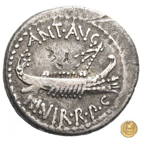 544/10 - denario LEG. XVII CLASSICAE 32-31 BC (Itinerante con M. Antonius)