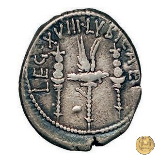 544/11 - denario LEG. XVIII LYBICAE 32-31 BC (Itinerante con M. Antonius)