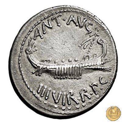 544/11 - denario LEG. XVIII LYBICAE 32-31 BC (Itinerante con M. Antonius)