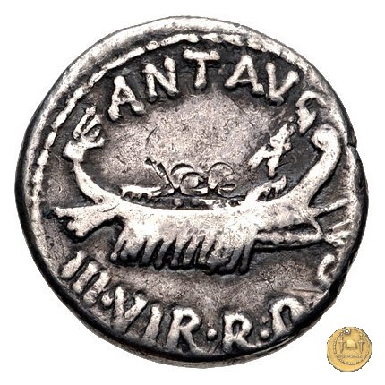 544/11 - denario LEG. XVIII LYBICAE 32-31 BC (Itinerante con M. Antonius)