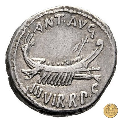 544/11 - denario LEG. XVIII LYBICAE 32-31 a.C. (Itinerante con M. Antonius)