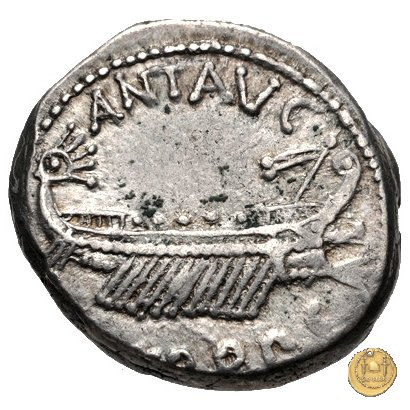 544/12 - denario CHORTIS SPECVLATORVM 32-31 BC (Itinerante con M. Antonius)