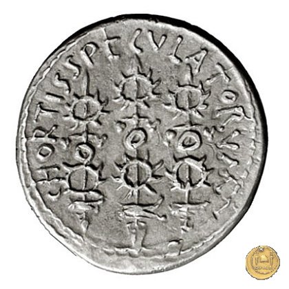 544/12 - denario CHORTIS SPECVLATORVM 32-31 BC (Itinerante con M. Antonius)