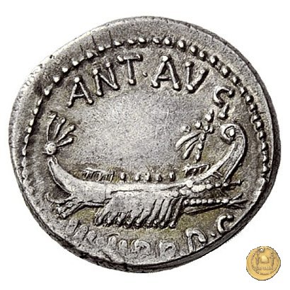 544/12 - denario CHORTIS SPECVLATORVM 32-31 BC (Itinerante con M. Antonius)