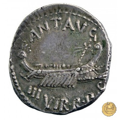 544/12 - denario CHORTIS SPECVLATORVM 32-31 BC (Itinerante con M. Antonius)