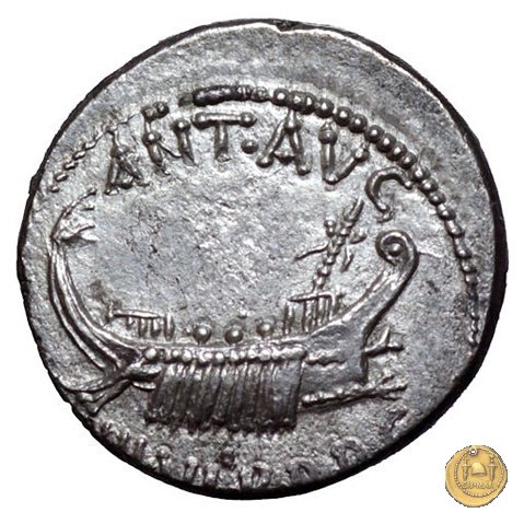 544/12 - denario CHORTIS SPECVLATORVM 32-31 BC (Itinerante con M. Antonius)