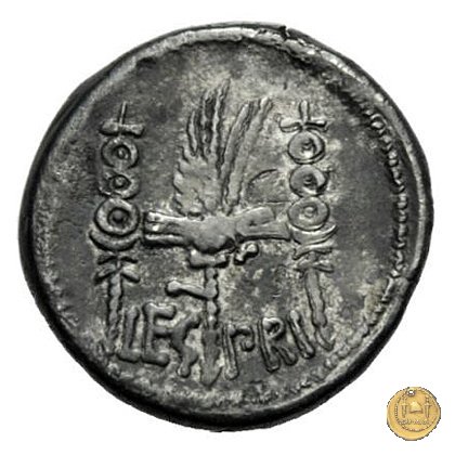 544/13 - denario LEG PRI (legionis primae) 32-31 BC (Itinerante con M. Antonius)