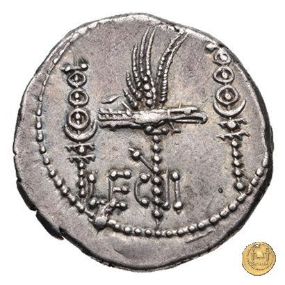 544/14 - denario LEG. II (legionis secundae) 32-31 BC (Itinerante con M. Antonius)