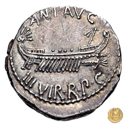 544/14 - denario LEG. II (legionis secundae) 32-31 BC (Itinerante con M. Antonius)