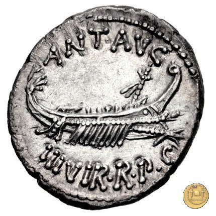 544/14 - denario LEG. II (legionis secundae) 32-31 BC (Itinerante con M. Antonius)