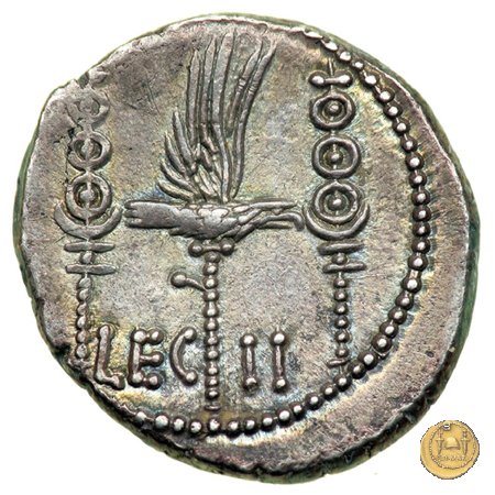 544/14 - denario LEG. II (legionis secundae) 32-31 BC (Itinerante con M. Antonius)