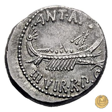 544/14 - denario LEG. II (legionis secundae) 32-31 BC (Itinerante con M. Antonius)