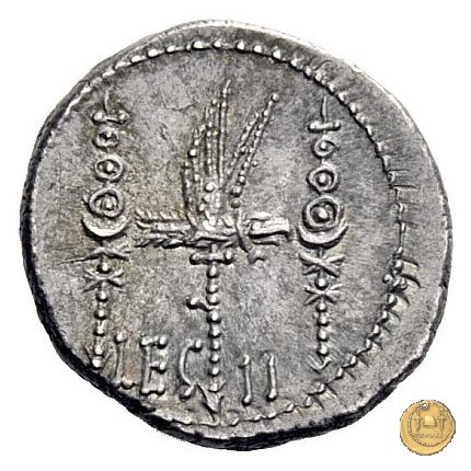 544/14 - denario LEG. II (legionis secundae) 32-31 BC (Itinerante con M. Antonius)