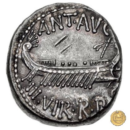 544/14 - denario LEG. II (legionis secundae) 32-31 BC (Itinerante con M. Antonius)