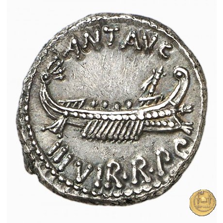 544/14 - denario LEG. II (legionis secundae) 32-31 BC (Itinerante con M. Antonius)