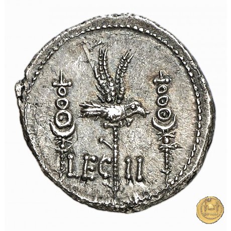 544/14 - denario LEG. II (legionis secundae) 32-31 BC (Itinerante con M. Antonius)