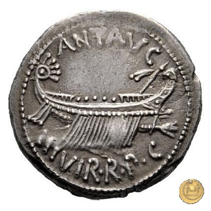 544/14 - denario LEG. II (legionis secundae) 32-31 BC (Itinerante con M. Antonius)