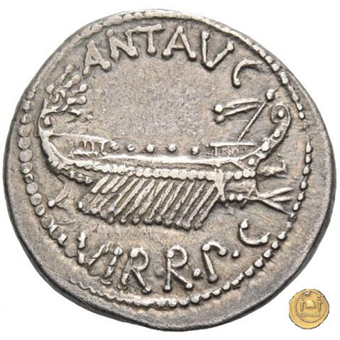 544/14 - denario LEG. II (legionis secundae) 32-31 BC (Itinerante con M. Antonius)