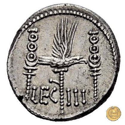 544/15 - denario LEG. III (legionis tertiae) 32-31 BC (Itinerante con M. Antonius)