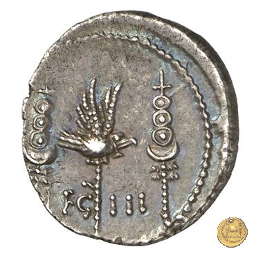 544/15 - denario LEG. III (legionis tertiae) 32-31 BC (Itinerante con M. Antonius)