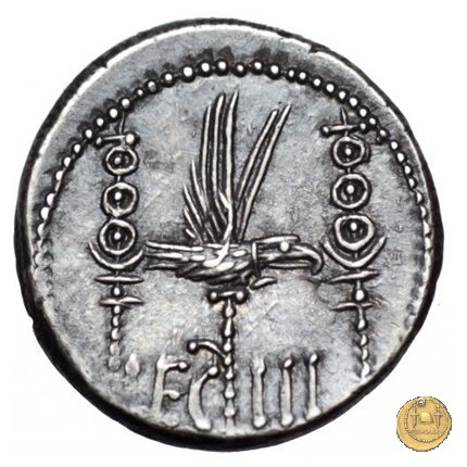 544/15 - denario LEG. III (legionis tertiae) 32-31 BC (Itinerante con M. Antonius)