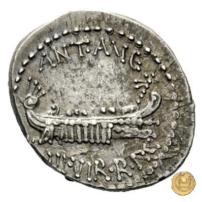 544/17 - denario LEG. IV (legionis quartae) 32-31 BC (Itinerante con M. Antonius)