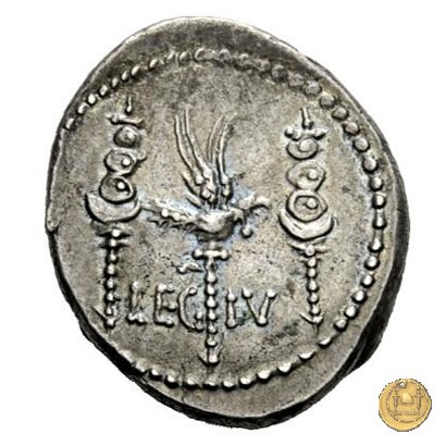 544/17 - denario LEG. IV (legionis quartae) 32-31 BC (Itinerante con M. Antonius)