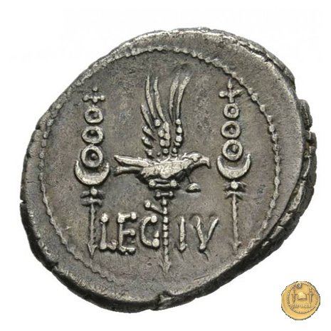 544/17 - denario LEG. IV (legionis quartae) 32-31 BC (Itinerante con M. Antonius)