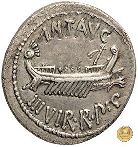 544/17 - denario LEG. IV (legionis quartae) 32-31 BC (Itinerante con M. Antonius)