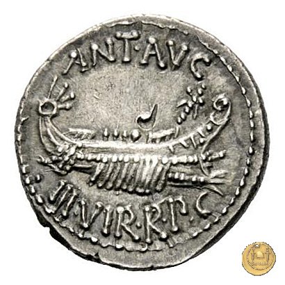 544/18 - denario LEG. V (legionis quintae) 32-31 BC (Itinerante con M. Antonius)