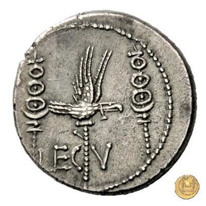 544/18 - denario LEG. V (legionis quintae) 32-31 BC (Itinerante con M. Antonius)