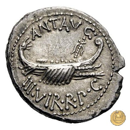 544/18 - denario LEG. V (legionis quintae) 32-31 BC (Itinerante con M. Antonius)