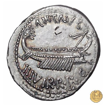 544/18 - denario LEG. V (legionis quintae) 32-31 BC (Itinerante con M. Antonius)