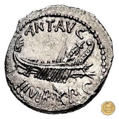 544/18 - denario LEG. V (legionis quintae) 32-31 BC (Itinerante con M. Antonius)