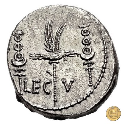 544/18 - denario LEG. V (legionis quintae) 32-31 BC (Itinerante con M. Antonius)