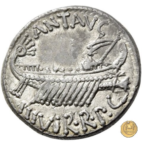 544/18 - denario LEG. V (legionis quintae) 32-31 BC (Itinerante con M. Antonius)