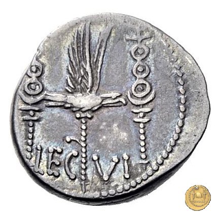 544/19 - denario LEG. VI (legionis sextae) 32-31 BC (Itinerante con M. Antonius)