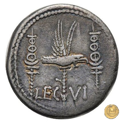 544/19 - denario LEG. VI (legionis sextae) 32-31 BC (Itinerante con M. Antonius)