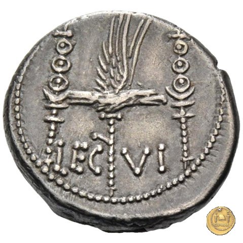 544/19 - denario LEG. VI (legionis sextae) 32-31 BC (Itinerante con M. Antonius)