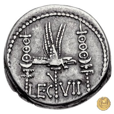 544/20 - denario LEG. VII (legionis septimae) 32-31 BC (Itinerante con M. Antonius)