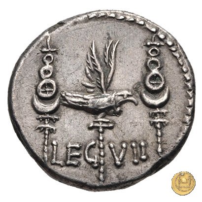 544/20 - denario LEG. VII (legionis septimae) 32-31 BC (Itinerante con M. Antonius)