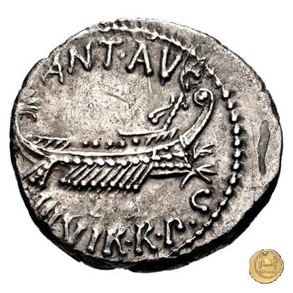 544/20 - denario LEG. VII (legionis septimae) 32-31 BC (Itinerante con M. Antonius)