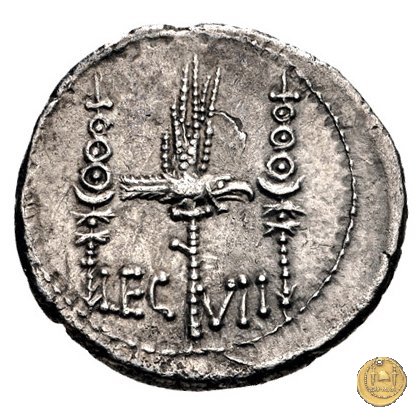 544/20 - denario LEG. VII (legionis septimae) 32-31 BC (Itinerante con M. Antonius)