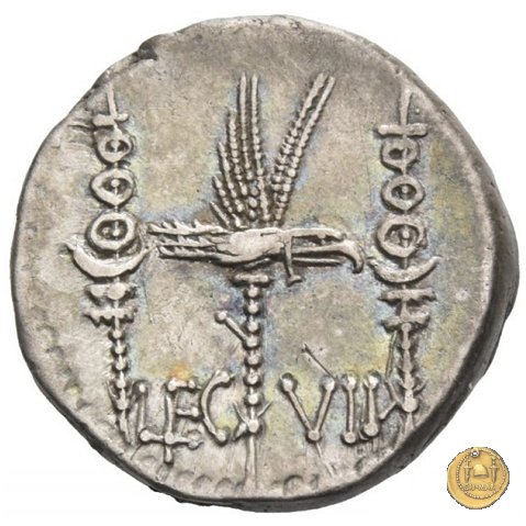 544/20 - denario LEG. VII (legionis septimae) 32-31 BC (Itinerante con M. Antonius)