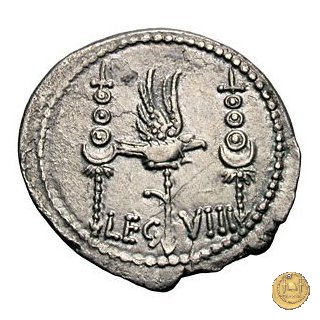 544/21 - denario LEG. VIII (legionis octavae) 32-31 BC (Itinerante con M. Antonius)