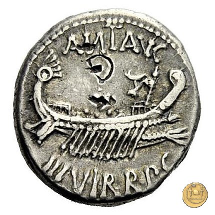 544/21 - denario LEG. VIII (legionis octavae) 32-31 BC (Itinerante con M. Antonius)